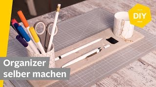 DIY Schreibtisch Organizer aus Knetbeton selber machen  Roombeez powered by OTTO [upl. by Nnylekoorb]