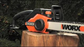 WORX Electric Chain Saw WG303 16Inch 35 HP [upl. by Eiramrebma]