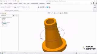 Body of Screw Jack modelling using CreoProE  Smart Drafter [upl. by Assen]