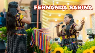 FERNANDA SABINA  MINISTRANDO EL PUEBLO DE DIOS 😭😭😭 [upl. by Yekram]