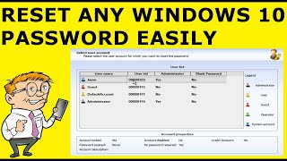 how to reset windows 10 forgotten password using lazesoft live cd [upl. by Tema]