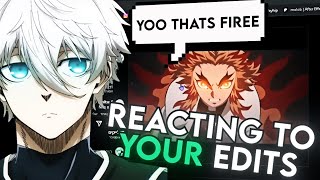 Reacting To YOUR Anime Edits molobreact1 [upl. by Tomaso466]