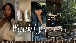 WEEKLY VLOG  Date Night  ClosetBedroom updates  Learning new skills  DIY PROJECTS amp more [upl. by Odlabso]