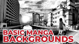 Can’t Draw Manga Backgrounds Here’s how Basic Manga Background Tutorial [upl. by Yelyak]