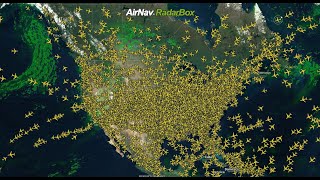 USA Airspace Espaço aérea Americano  Tráfego aéreo internacional [upl. by Zitella]