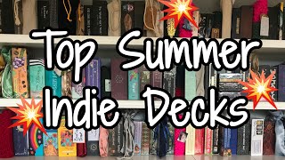 10 Indie TAROT amp ORACLE Decks For Summer ☀️ [upl. by Enilarak]