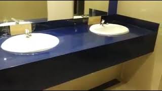 cuarzo azul estelar en los tableros del baño [upl. by Inatsed]