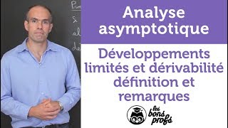 Développements limités et dérivabilité  définition  MPSI 1ère année  Les Bons Profs [upl. by Bunce801]