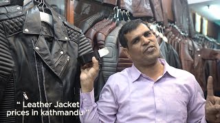 LEATHER JACKET quot Price Hunt  Near Thamel  Very Good [upl. by Tteirrah]