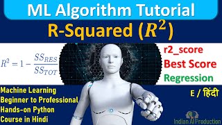 R Squared Regression Analysis with Practical in Hindi  Data Science  Machine Learning Tutorial [upl. by Ymaral31]