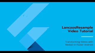 How to Apply LanczosResample to a Video using Media3 Transformer in Flutter Android [upl. by Kosiur792]