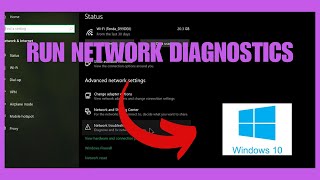 How to Run Windows Network Diagnostics Windows 10 [upl. by Gerick]