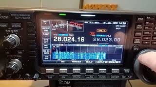 TX5S Clipperton Island working Europe 28MHz CW [upl. by Jumbala]