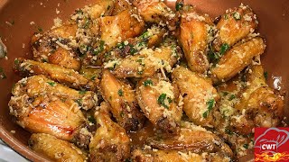 Garlic Parmesan Chicken Wings Recipe [upl. by Arev]