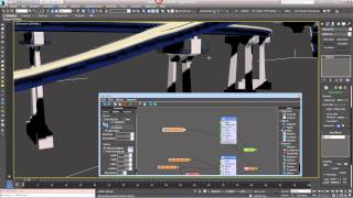 TUTORIAL Modelling a bridge with RailClone in 3ds Max [upl. by Ahseka]