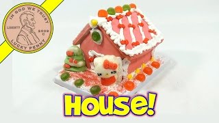 DIY Hello Kitty Holiday Cookie House Kit Sanrio Review [upl. by Abernon4]