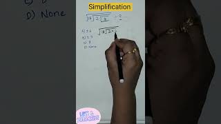 √18√2√4 Simplification maths mathstricks shortsfeed trending viralshorts [upl. by Pelaga]