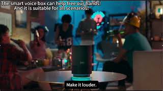 An advertisement for a smart voice box MKT333 [upl. by Ardekahs]