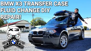 BMW X3 E83 20042010 Transfer case fluid change DIY Repair [upl. by Thar]