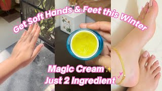 Homemade Winter CreamGet Soft hand✨ [upl. by Adiene]