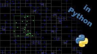 Collision Detection with quadtree in Python and Pygame [upl. by Halvaard]