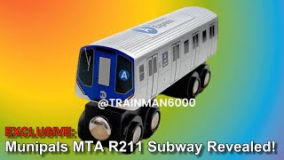 EXCLUSIVE Munipals MTA R211 Subway Train Revealed Trainman6000 12000 Subscribers Special [upl. by Sheena]