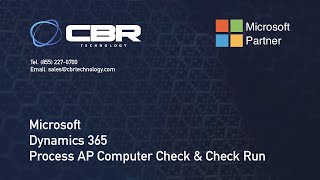 How to Process AP Computer Check amp Check Run in Dynamics NAV D365 [upl. by Tatiana463]