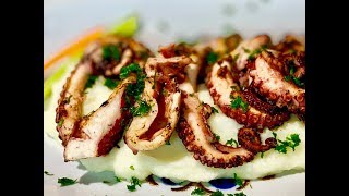 Polpo alla Griglia Ricetta Facile di Pesce Saporito  Grilled Octopus [upl. by Birgit]