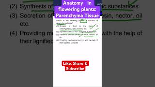 Anatomy in Flowering Plants I Parenchyma Tissue [upl. by Yahsal49]