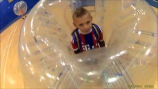 Zorb football  Tarren kids partyImpactSoccer [upl. by Euqram]