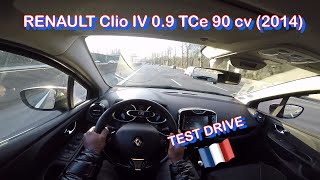 RENAULT Clio IV 09 TCe 90 cv 2014  POV Test Drive [upl. by Eelessej170]