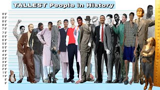 TALLEST People in the History  Height Comparison [upl. by Aztirak455]