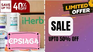 iHerb Promo discount And Special Sales  40 Off iHerb Coupon Code [upl. by Darell]