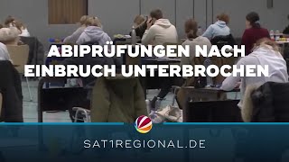 Nach Einbruch in Schule Abiprüfungen in ganz Niedersachsen unterbrochen [upl. by Peppard802]