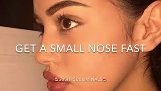 🍣get a small and thin nose in seconds fast subliminal🍣 [upl. by Ocirnor]