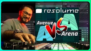 Choose between Resolume Arena VS Avenue VJ Tips 🤓😎 [upl. by Lemhar]