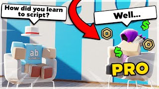 How pro Roblox developers learnt to script [upl. by Brian]