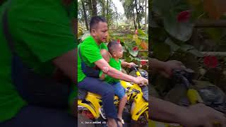 SeruJoshua main motor offroad di Maribaya resort puncak anak bocil puncakpass funny [upl. by Notsew]