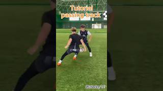 Tutorial passing track skills ⚽footballskils footballtricks footballnewsclub messiskills [upl. by Socram424]