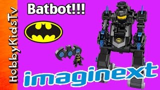 Imaginext Batbot Batman vs Bane  TwoFace HobbyKidsTV [upl. by Eeladnerb]