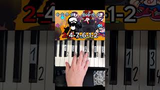 Ugh Friday Night Funkin Week 7 Piano Tutorial shorts [upl. by Nilyarg649]