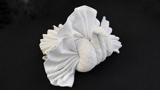 towel art folding  towel animal  Towel folding origami [upl. by Service]