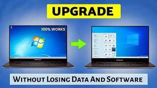 Windows 7 To Windows 10 Free Upgrade Without Losing Data Easiest Way 2024 [upl. by Ashlee]