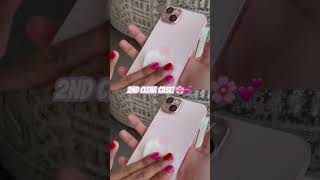 2nd clear case 🥰💕 smartphone iphone15series unboxing tech ios [upl. by Etteniuqna]