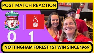 IMMEDIATE POST MATCH REACTION  LIVERPOOL 01 NOTTINGHAM FOREST  LIVERPOOL HANDED FIRST LOSS  FAN [upl. by Aicenaj]