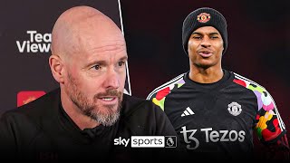 quotRashford is an incredibly good playerquot  Erik ten Hag coy on Rashford return to starting XI [upl. by Kcirtapnaes785]