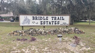 Drive through tour of Bridle Trail Estates in Summerfield FL near The Villages FL [upl. by Bettye]