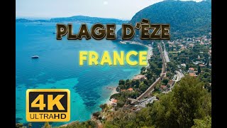 Èze plage France Beautiful views with calm music [upl. by Adehsor]