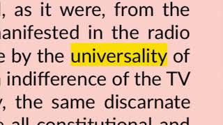 UNIVERSALITY OF INDIFFERENCE [upl. by Bill]