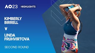 Kimberly Birrell v Linda Fruhvirtova Highlights  Australian Open 2023 Second Round [upl. by Nnorahs]